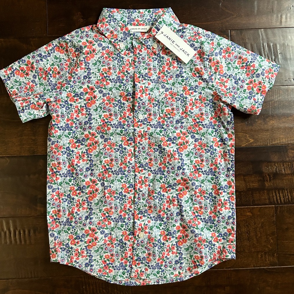 Boys Poplin button down shirt